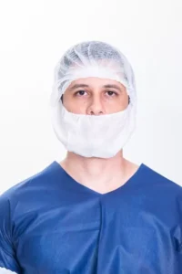PROTETOR DE BARBA DESCARTÁVEL COM ELÁSTICO